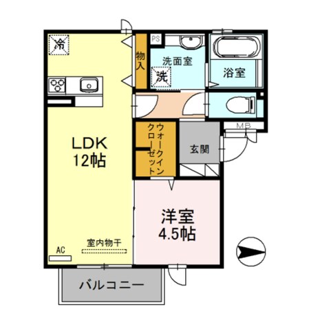 東花園駅 徒歩11分 1階の物件間取画像